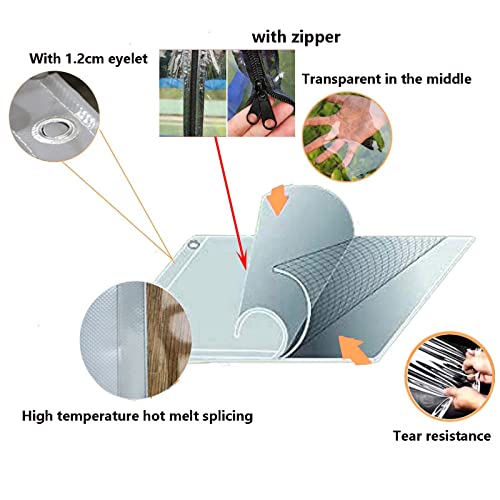 Bâche imperméable haut de gamme pour pavillon toile zippée résistante