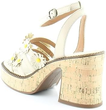 Lucky Brand Women's Taiza Platform Sandal Wedge, Stucco, 9 | Image 4