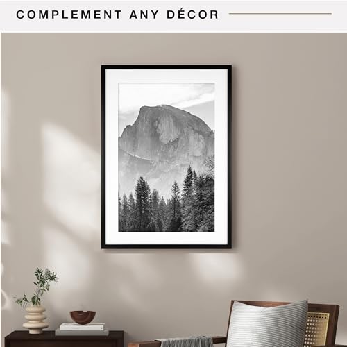 Image of MCS Everline Poster Frame, 20x28 Matted to 16x24, Black