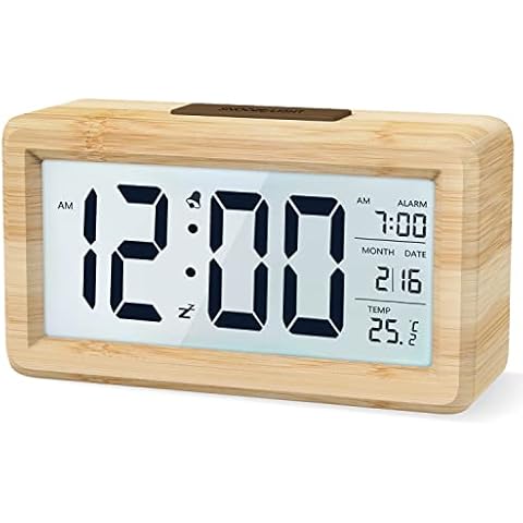 aboveClock Reloj Despertador Digital con Pantalla de Temperatura y Función Snooze Cover