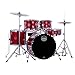 APEX CM5294FTCIR Comet Series Drum Set, Standard Size, Infra-Red