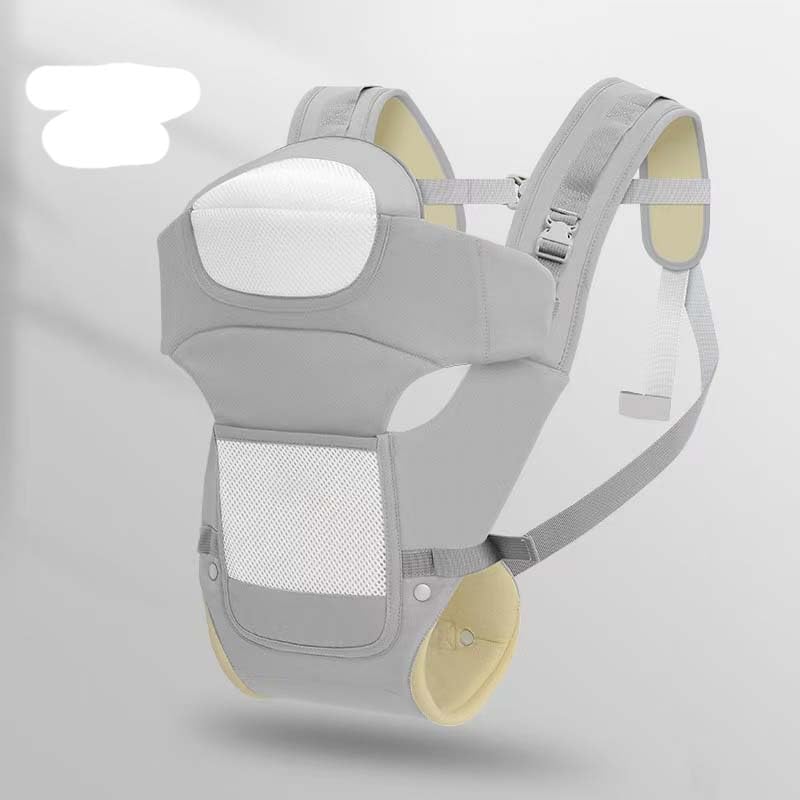 Baby Carrier Ergonomic M Position, Head Support,Newborn to Toddler and Breathable Mesh,Adjustable RemovableBaby Baby Sling Carrier,Grey