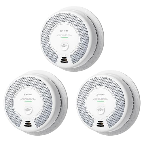 Image of X-Sense Smoke & Carbon Monoxide Alarm, SC06, 3-Pack