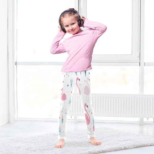 Toddler Girls Leggings Printed Yoga Pants Leggings Candle Flamingos for Kids4