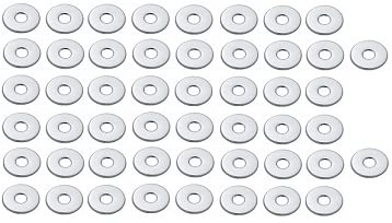 Spazio Chrome Plated Round Wall Flange/Free Cap for Taps/Tap Plate Bathroom Mixture in Kitchen/Bathroom Fittings/Wash Area Bathroom Accessories (Pack of 50)