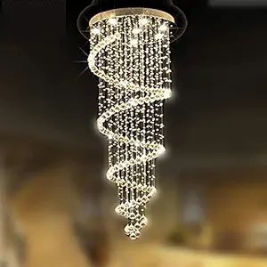 Sanleen Enterprises Raindrop Chandelier Lighting Modern Crystal Ceiling Lighting Width 20inch height12 Feet ,Corded Electric