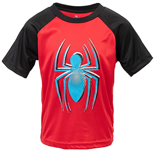 Marvel Spider-Man Avengers Miles Morales Venom Hulk Captain America 3 Pack Athletic T-Shirts Toddler to Big Kid3