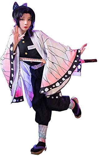 【みそり屋】鬼滅の刃 胡蝶しのぶ コスプレ 衣装 変装 仮装 コスチューム Cosplay コスプレ服 文化祭 ハロウイーン クリスマス パーティー イベント パーティー 文化祭 学園祭 しのぶ