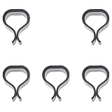 lasenersm 5 Pieces Outdoor Wicker Furniture Clips Sofa Rattan Chairs Connector Fastener Clamp Outdoor Patio Garden Wicker Rattan Furniture Aligment Sectional Connector(Black, Small Size)