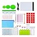 ZIEM Zestaw 90 sztuk 5D Diamond Jewel Paint akcesoria DIY Art Tools Kit z diodami LED A4, regulowana jasność, półka z tworzywa sztucznego, pudełko do haftu diamentowego dla dzieci, dorosłych, rzemiosło artystyczne