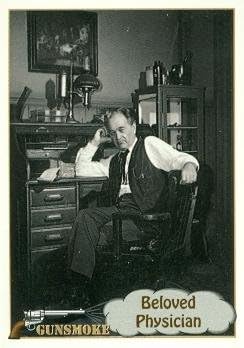 Milburn Stone as Doc Adams trading card Gunsmoke TV show 1993 Pacific #27