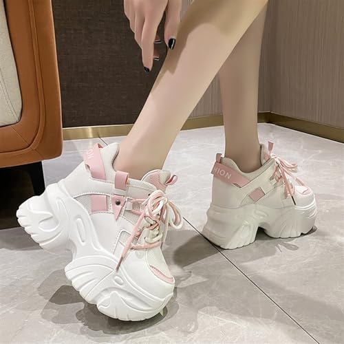 Women Platform Sneakers Ankle Boots Outdoor Casual High Top Sneakers Fashion Student Sneakers Lightweight Walking Women's Shoes2