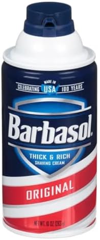 Barbasol Thick & Rich Shaving Cream, Original 10 oz (Value Pack of 3)