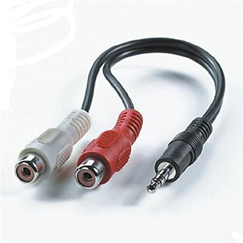 Cable de 3,5 mm a pinza Roline de 0,2 m que elimina interferencias en pruebas de audio
