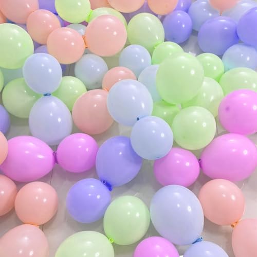 100 Pezzi Palloncini Compleanno 12 Pollici (30 cm) Palloncini Arcobaleno 100% Lattice Naturale Palloncini Colorati per feste battesimo