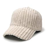 Baseball Kappe Winter Und Herbst Frauen Cord Baseball Cap Koreanische Version des Wild Hipster Harajuku Retro Einfache Warme Kappen Cord Beige