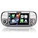 Autoradio per FIAT 500 radio con schermo touchscreen USB Bluetooth FM/AM Linux Sistema doppio din stereo auto con Carplay wireless/Android Auto (Black)