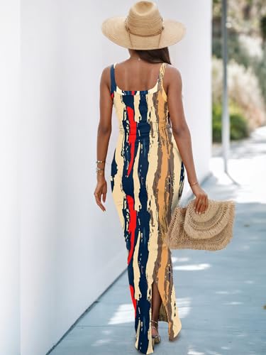 Image of HTD Women Summer Sexy Maxi Bodycon Long Dress Casual Slip Dresses