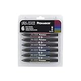 Winsor & Newton ProMarker 6 Rich Tones Set