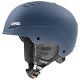 uvex wanted - casco da sci robusto per adulti - regolazione individuale delle dimensioni - scaldacollo - dusk matt - 58-61 cm