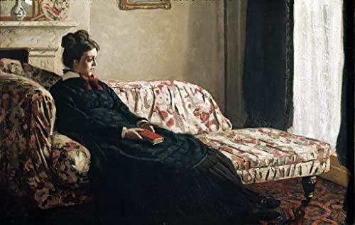 Affiche Madame Monet au canapé Claude Monet pour un salon chaleureux au style rétro unique
