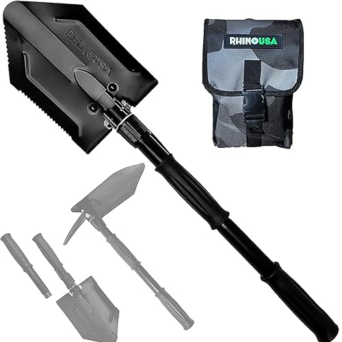 RHINO USA Folding Survival Shovel