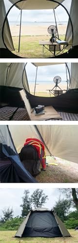Carpa de camping para 1-2 personas, poliéster 210T miniatura 7