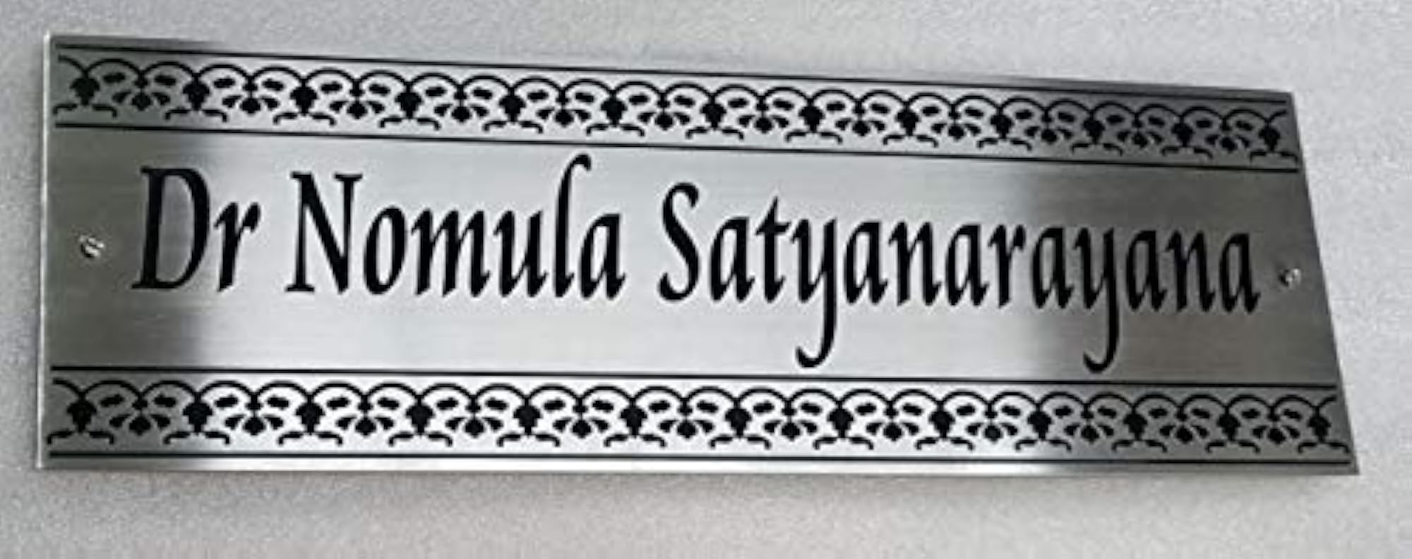 Personalized 304 Quality Steel Name Plate with Engraved Letters