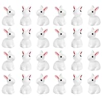 xianshi Osterhasen Figuren,24 Stück Osterhase Deko,Kleine Osterhasen,Figur für Dekoration,Statue Tisch aus Osterdeko