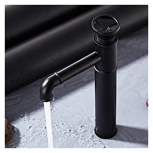 Grue laiton noir mat robinet d'évier haut de gamme style minimaliste épuré - 6