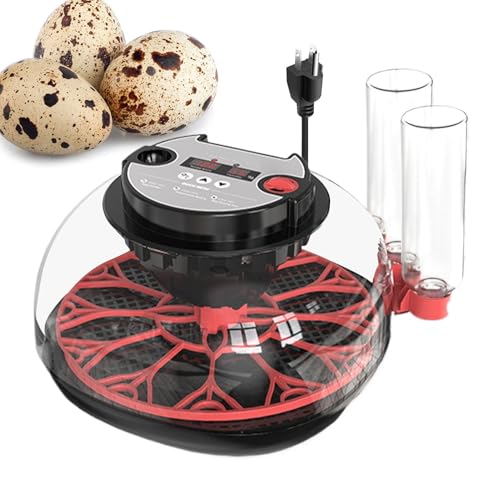 卵インキュベーター 自動回転 水充填機能 静音設計 ホワイトプラスチック製 農場 科学教室 家庭用