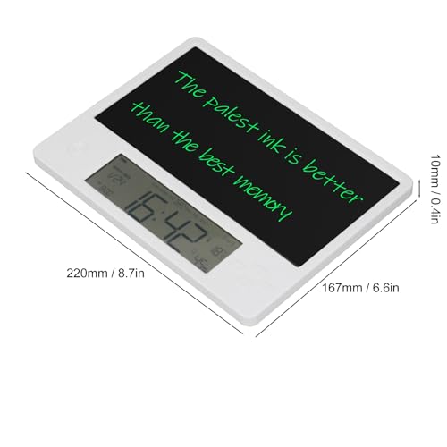 Placa de Escrita LCD Multifuncional Bloco de Escrita de Calendário Eletrônico para Uso Doméstico e N