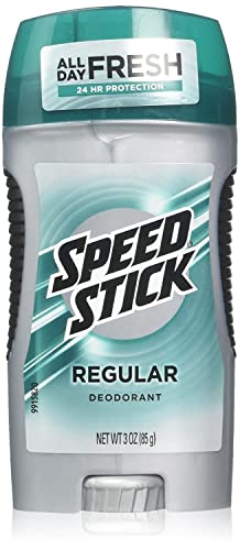 Speed Stick by Mennen Deodorant, Regular 3 oz (Pack of 4)