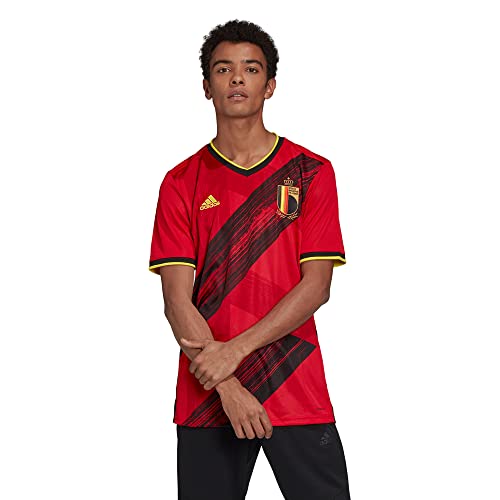 Adidas Man Belgium Rbfa Season 2021/22 Game Equipment Home Jersey, Collegiate Red, S