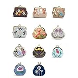COHEALI 1 Set Vintage Wallet Embroidery Kit Mini Wallet for Women Women’s Suits Kiss Flower Kit Handmade Embroidery Tool Small Womens Wallet Embroidery Tools Kit Miss Purse European Style