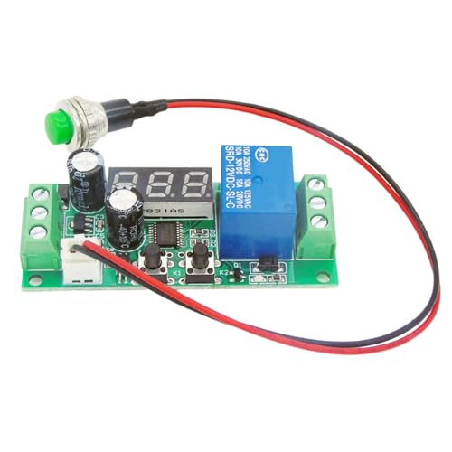 TOWARDSNAN Módulo de control de sincronización industrial, modo de disparo doble, 0-25S, retardo de expansión, diseño portátil para sistemas de iluminación de motor, electrónica automotriz, control de