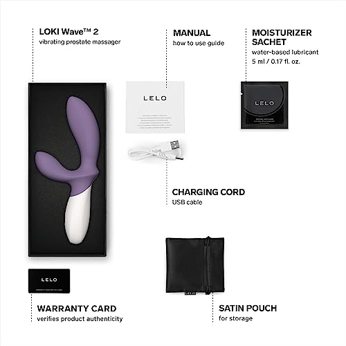 Image of LELO Loki Wave 2 - Vibrating Prostate Massager, Waterproof Anal Toy, Violet