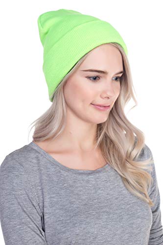 Image of Top Level Beanie Men Women - Unisex Cuffed Plain Skull Knit Hat Cap