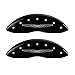 MGP Caliper Covers 32016SCW2BK Black Brake Covers Fits 2011-2019 Chrysler 300 (Dual Piston Front Caliper) Engraved with Chrysler Wing 2(Front/Rear Covers; Set of 4)