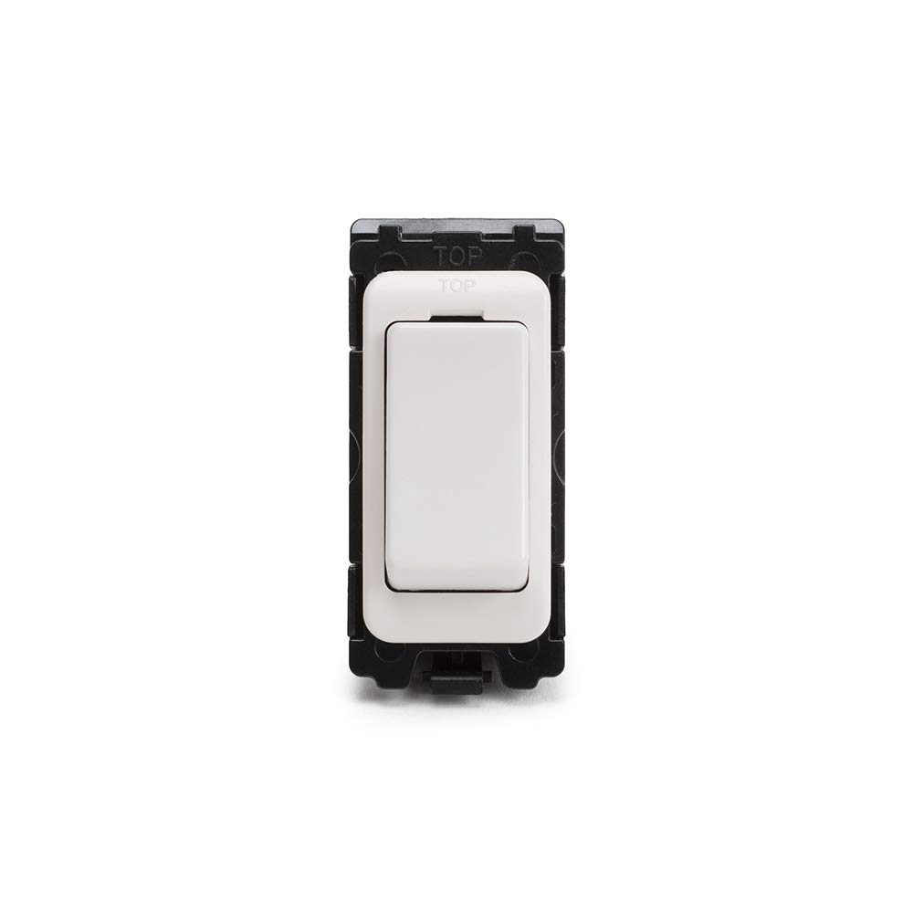 Lieber Silk White 20AX Double Pole Grid Switch