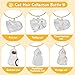 LALXUIEYC Cat Hair Storage Keychain: Pet Fur Keepsake Collector, Dog Transparent Pendant Memorial Bottle, Cat Lover Collecting Gift (Orange Cat)