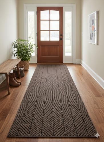 Image of Vivid Anti Slip Door Mat, Floor Mat for Living Room with Anti Slip Backing, Anti Skid Door Mats for Home, Kitchen, Entrance, Hospital, Bathroom Mat [Size 2x4 feet, Color Brown]
