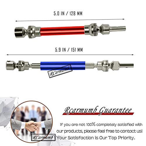 Rcarmumb Rc Drive Shaft Cvd Upgrades For 1/8 Arrma Typhon 4X4 3S Blx,1/8 Typhon 550 Mega 4X4,4Pcs Front Rear Axles Upgrades Part,Harden Metal Steel #45 Driveshaft Hop Ups, (More Powerful) Green #TOP5