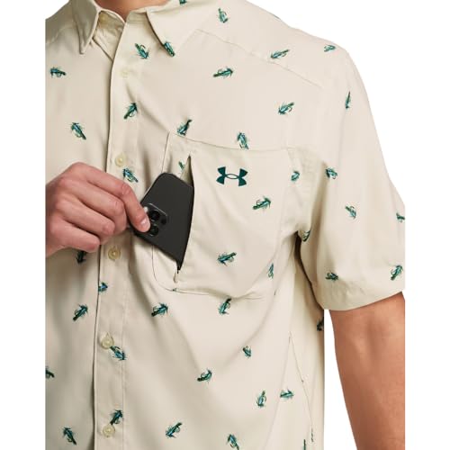Under Armour Men's Dockside Short Sleeve T-Shirt, 274 Beige, SM - image 2