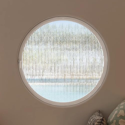 Ventana giratoria de vidrio templado con asa para instalación en interiores