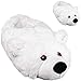 alles-meine.de GmbH Tier Hausschuhe / Pantoffel _ Motiv & Größenwahl _ süßer Eisbär / Teddy Bär - Größe Gr. 43 / 44 / 45 / 46 / 47 / 48 EU _ schön warm _ Plüschhausschuh / Kusche..