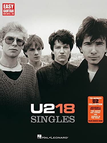 U2 - 18 Singles (Easy Guitar with Notes & Tab)
