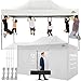 COBIZI Pavillon 3x4,5 Wasserdicht Stabil Winterfest mit 4 Seitenwand,Popup Faltpavillon Partyzelt,Faltbarer Sonnenschutz Gartenpavillon für Strand Hochzeit Camping mit Handtasche(3 mal 4,5m Weiss)