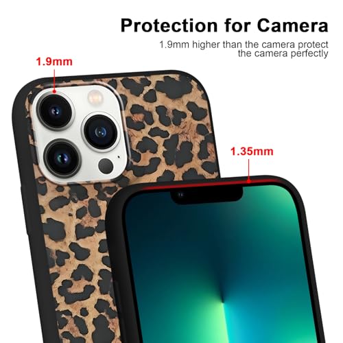 2 Pack for iPhone 13 Pro Max 6.7'' Cheetah Print Cases, Cute Luxury Leopard Print Pattern Design Cases for Women Men Girls, Fashion Retro Shockproof Anti Scratch Protection Silicone Soft TPU Cover by lioscre - Used condition - Image 4