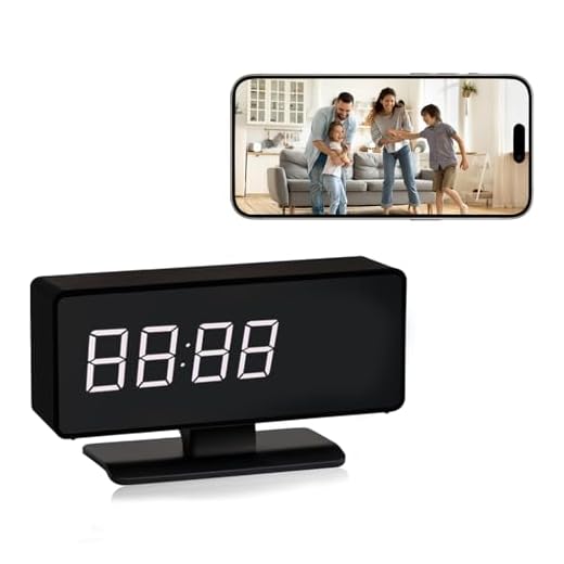 Hidden Clock Camera - Full HD 4k Wireless Camera - WiFi Nanny Cam for Home Indoor Security - WiFi & Bluetooth Connection Full Color Night Vision Motion Detection with App Live Feed